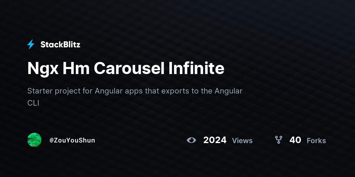 Ngx Hm Carousel Infinite - StackBlitz