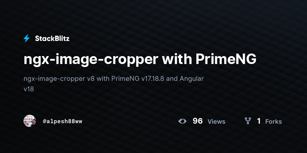 ngx-image-cropper with PrimeNG - StackBlitz