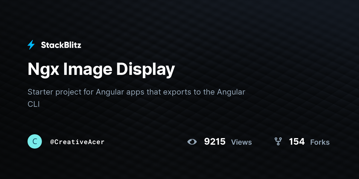 Ngx Image Display - StackBlitz