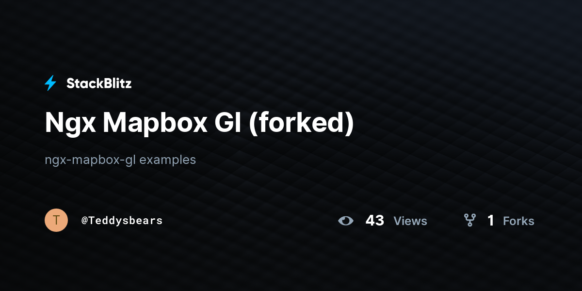 Ngx Mapbox Gl (forked) - StackBlitz