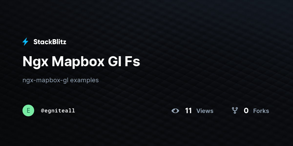 Ngx Mapbox Gl Fs - StackBlitz