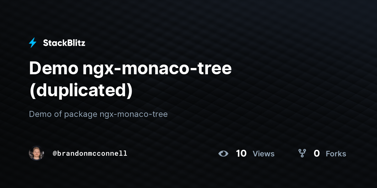 Demo ngx-monaco-tree (duplicated) - StackBlitz