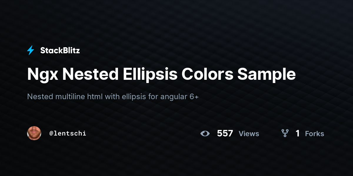 Ngx Nested Ellipsis Colors Sample - StackBlitz