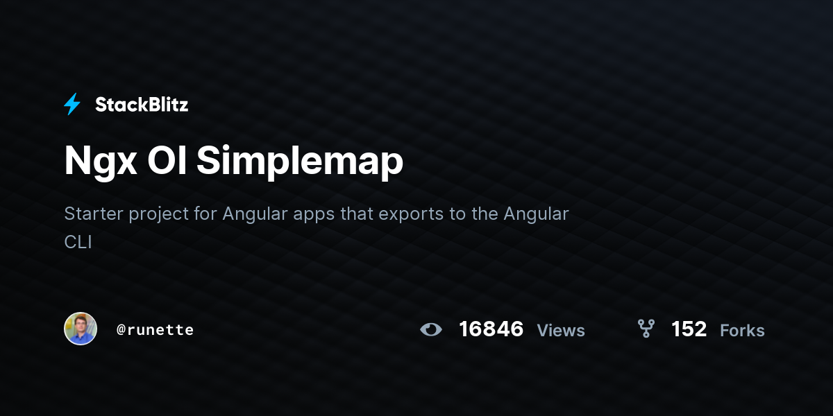 Ngx Ol Simplemap - StackBlitz