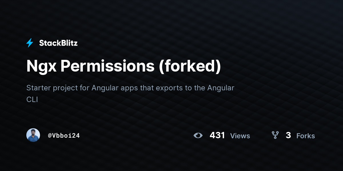 Ngx Permissions (forked) - StackBlitz