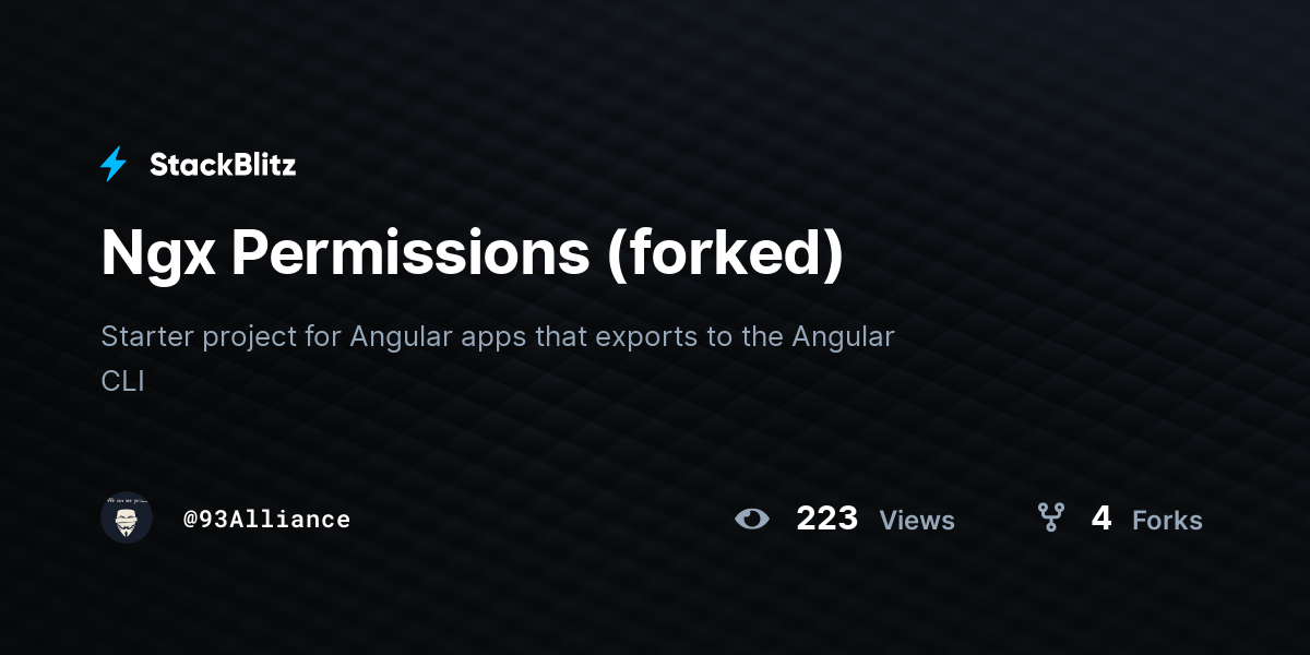 Ngx Permissions (forked) - StackBlitz