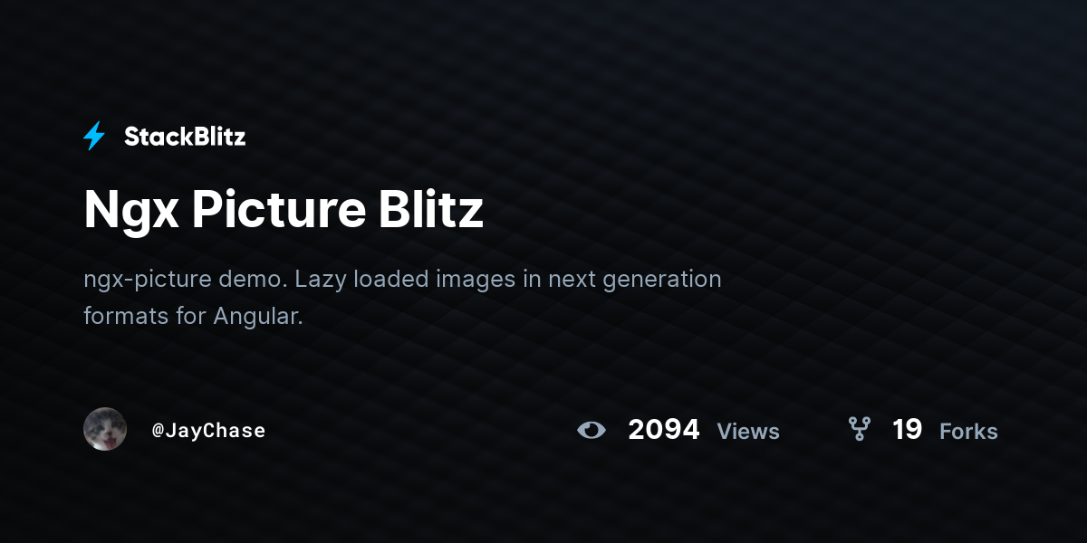 Ngx Picture Blitz - StackBlitz