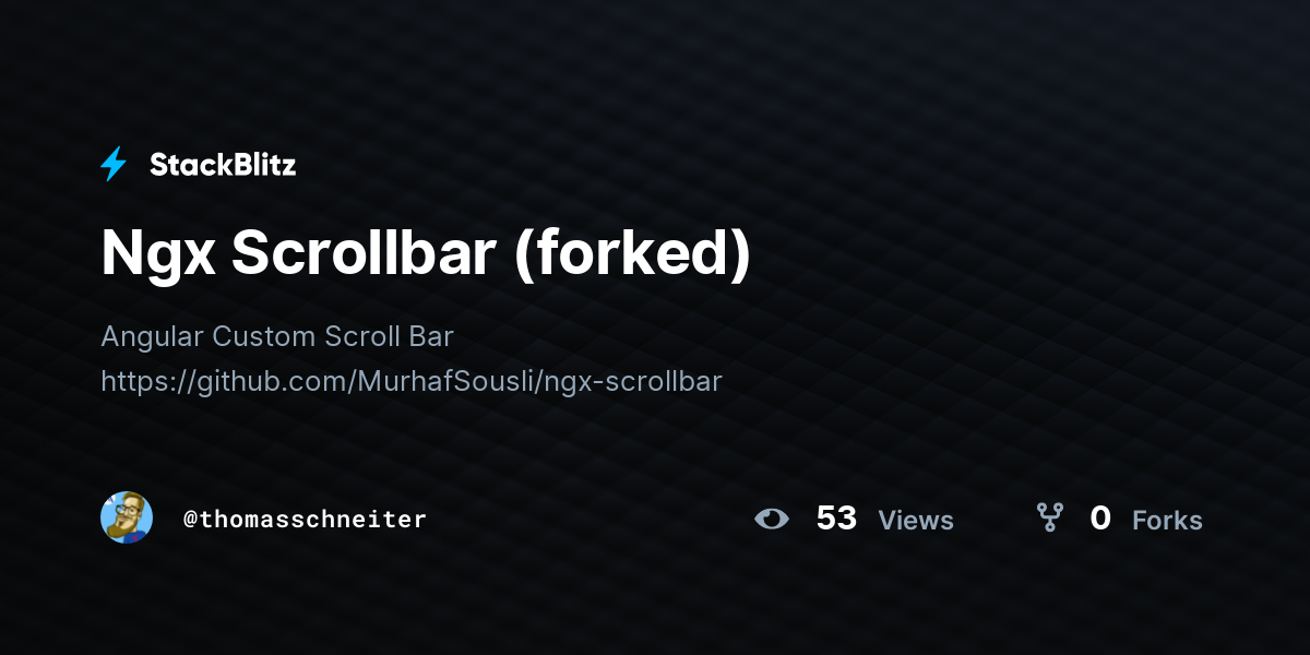 Ngx Scrollbar (forked) - StackBlitz