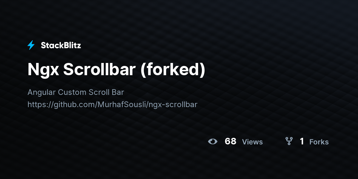 Ngx Scrollbar (forked) - StackBlitz