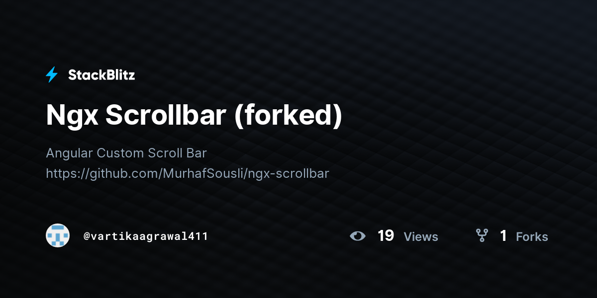 Ngx Scrollbar (forked) - StackBlitz