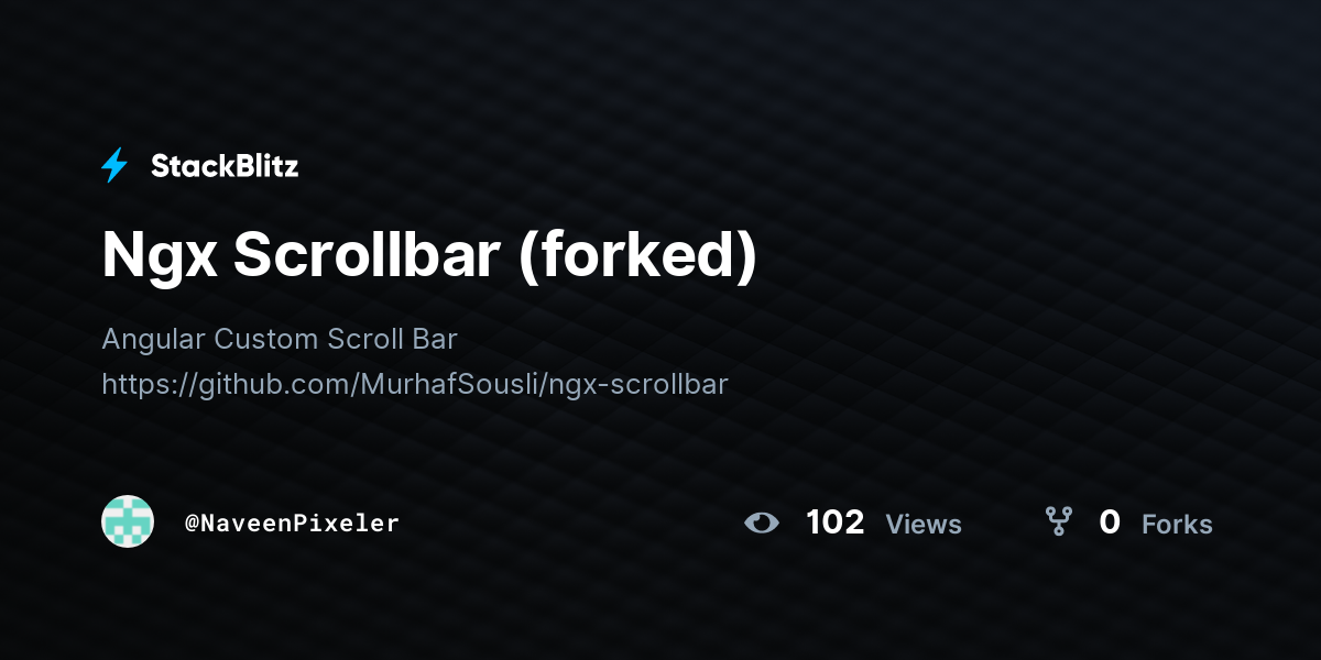 Ngx Scrollbar (forked) - StackBlitz