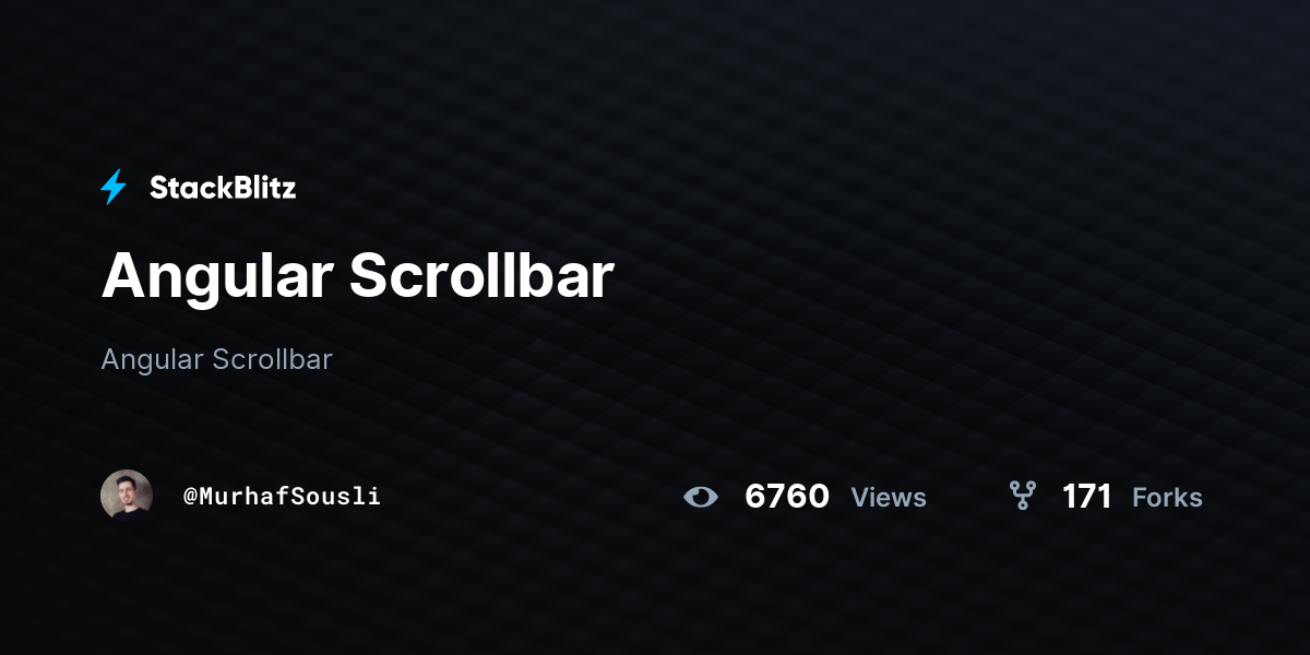 Angular Scrollbar - StackBlitz
