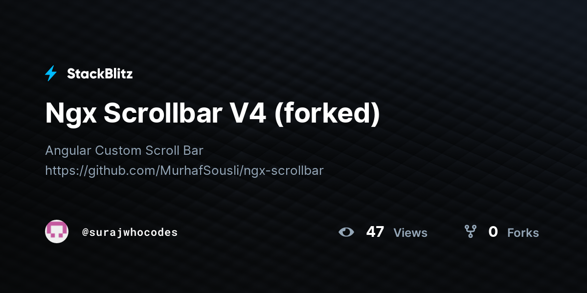 Ngx Scrollbar V4 (forked) - StackBlitz