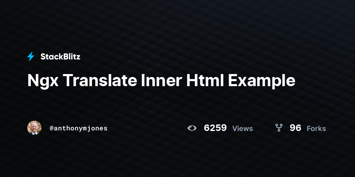 Ngx Translate Inner Html Example - StackBlitz