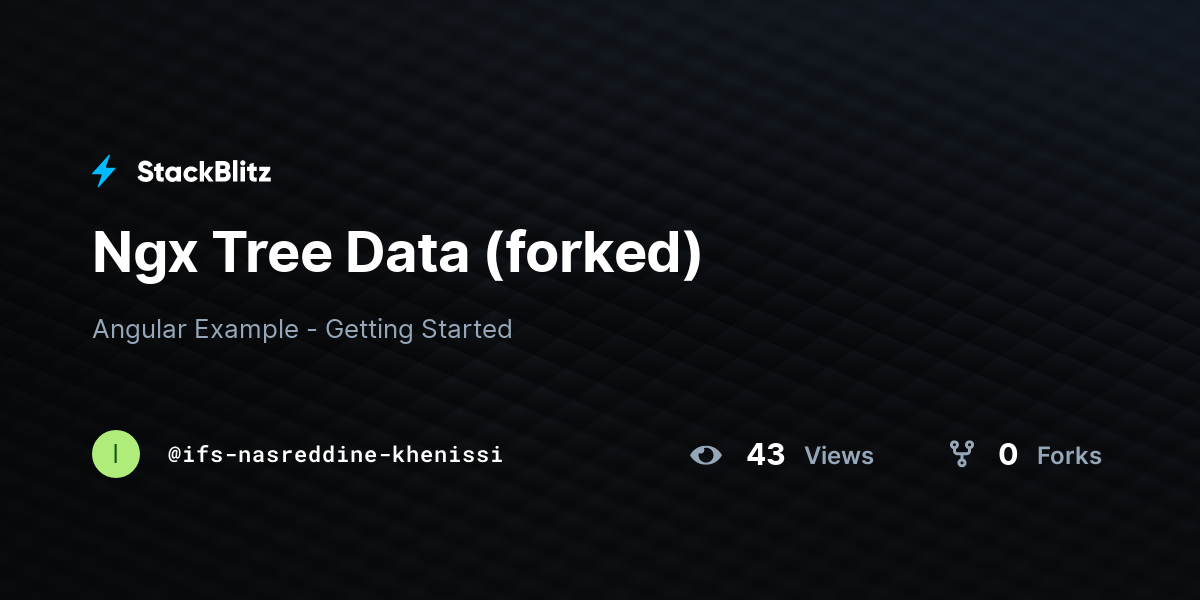 Ngx Tree Data (forked) - StackBlitz