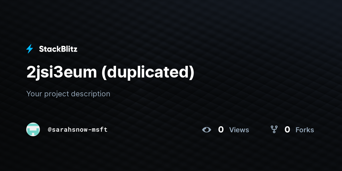 2jsi3eum (duplicated) - StackBlitz
