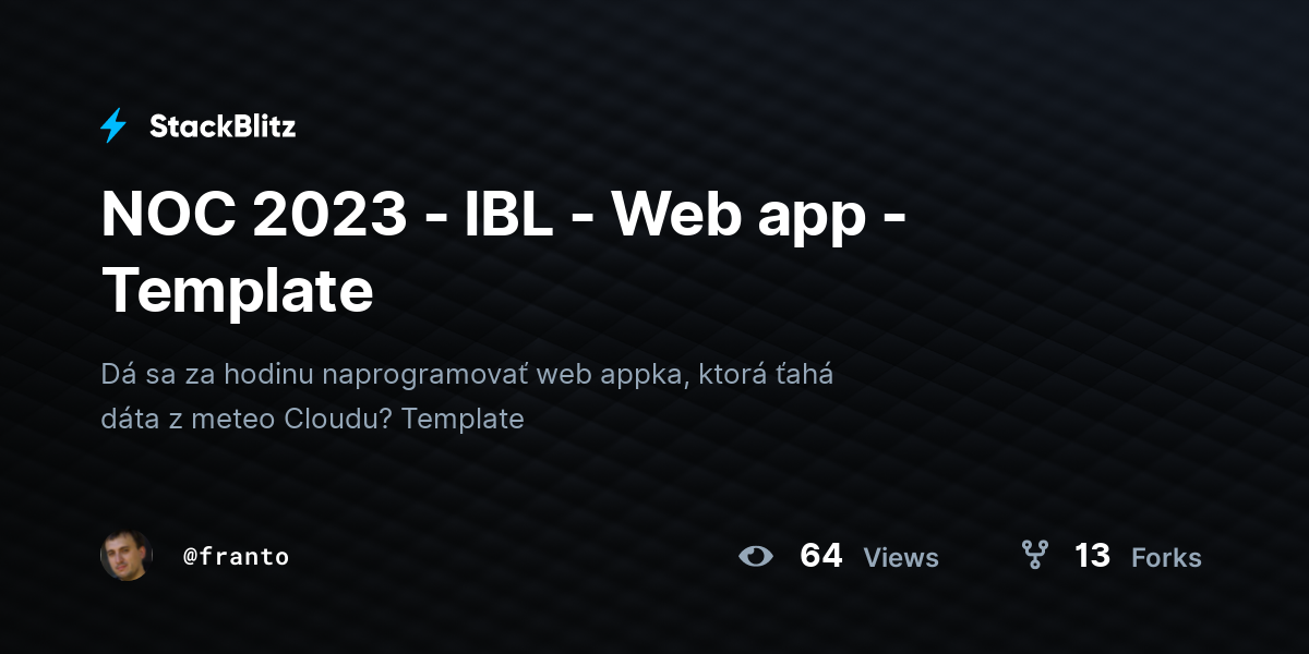 NOC 2023 - IBL - Web app - Template - StackBlitz