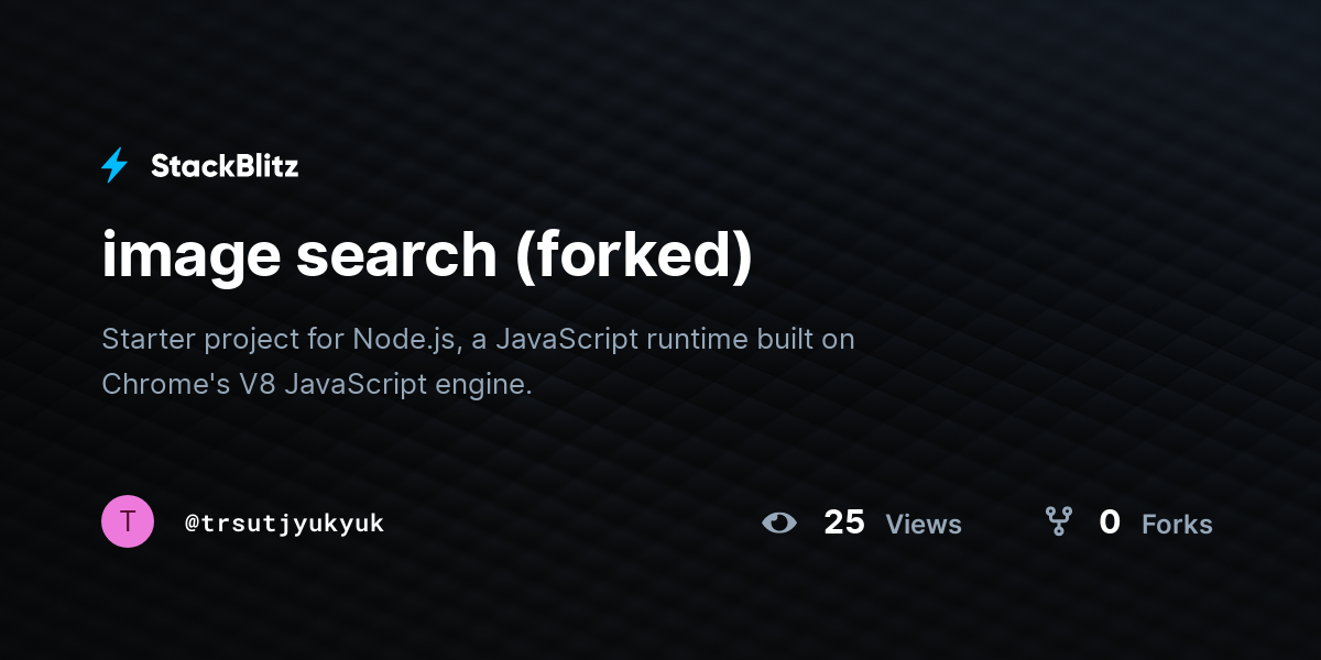 image search (forked) - StackBlitz