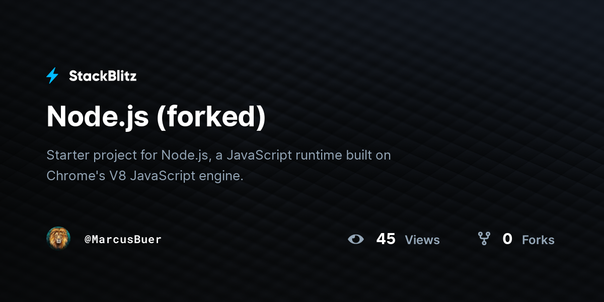 node-js-forked-stackblitz