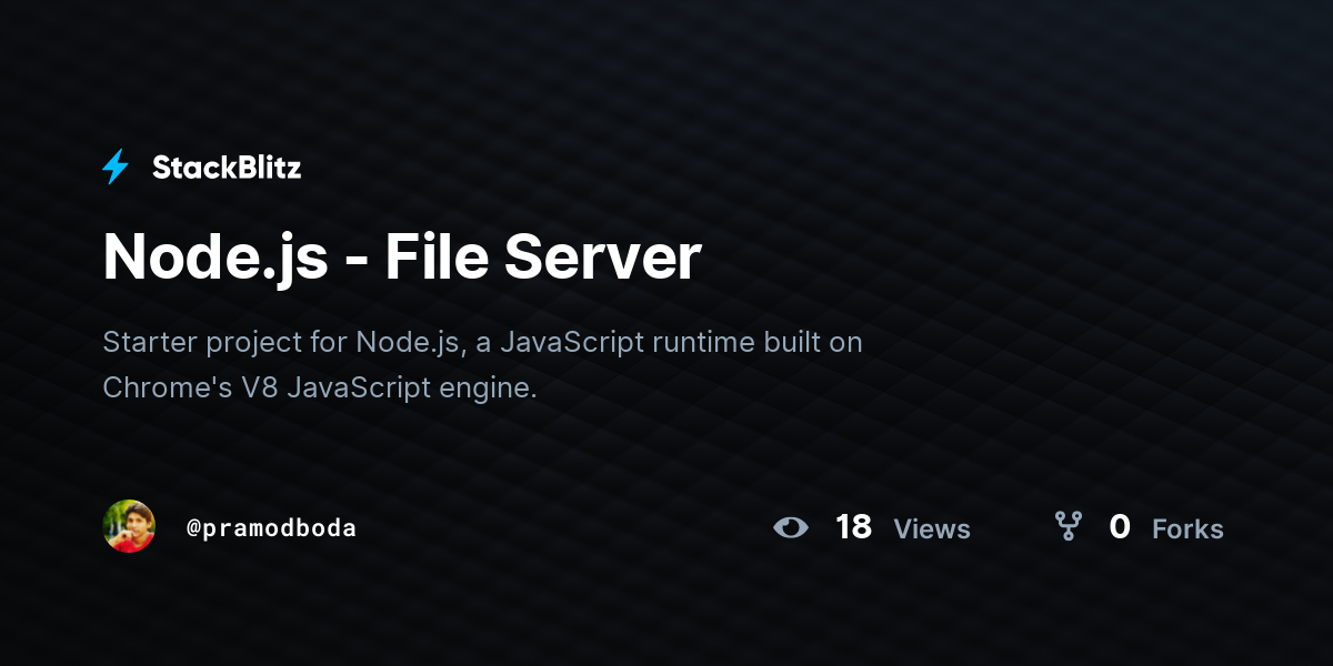 node js server file structure
