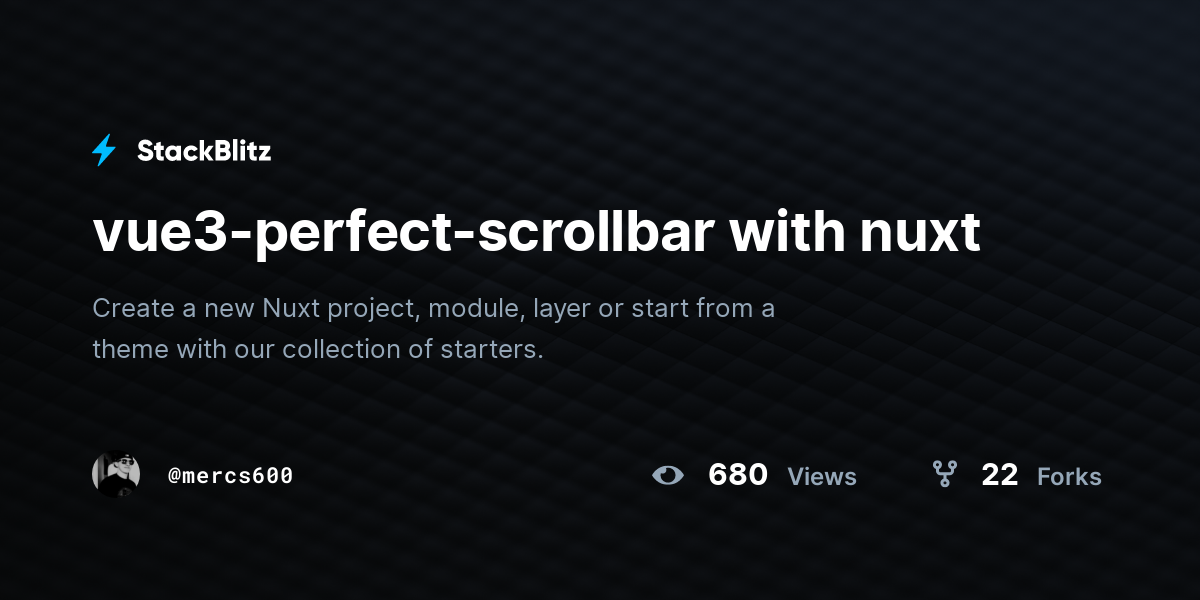 vue3-perfect-scrollbar with nuxt - StackBlitz