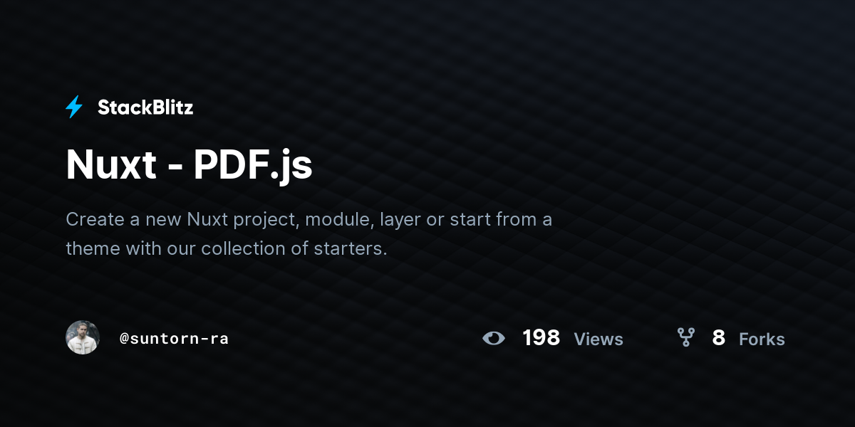 Nuxt - PDF.js - StackBlitz