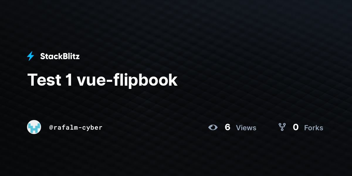 Test 1 vue-flipbook - StackBlitz