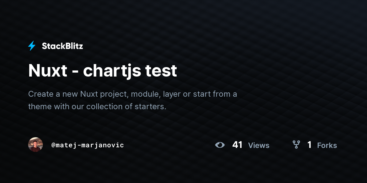 Nuxt - chartjs test - StackBlitz