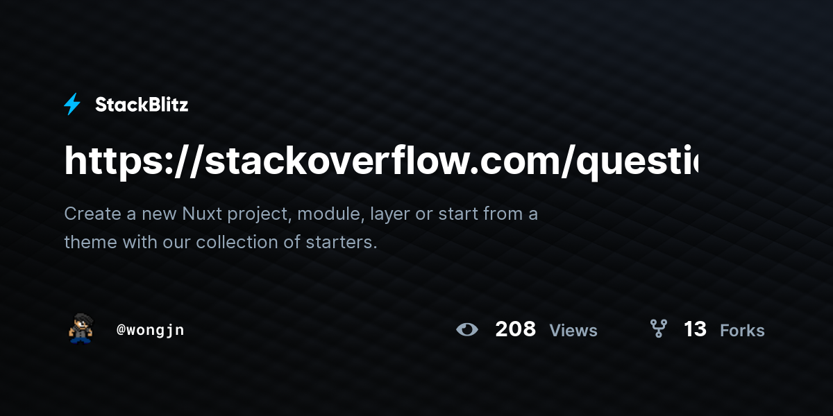 https://stackoverflow.com/questions/79220582 - StackBlitz
