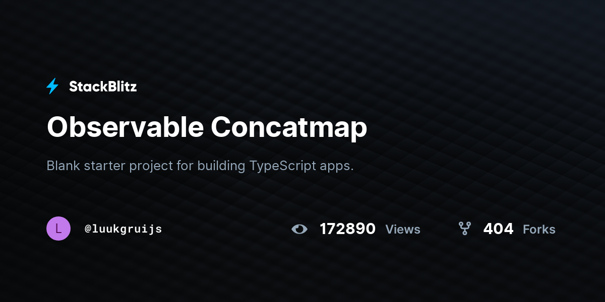 Observable Concatmap - StackBlitz