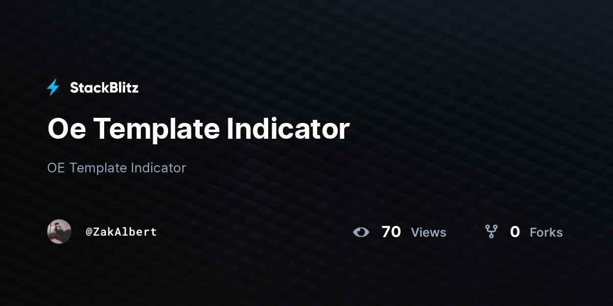 Oe Template Indicator - StackBlitz