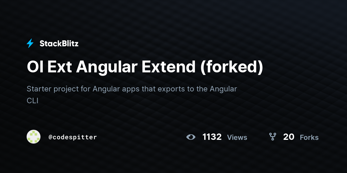Ol Ext Angular Extend (forked) - StackBlitz