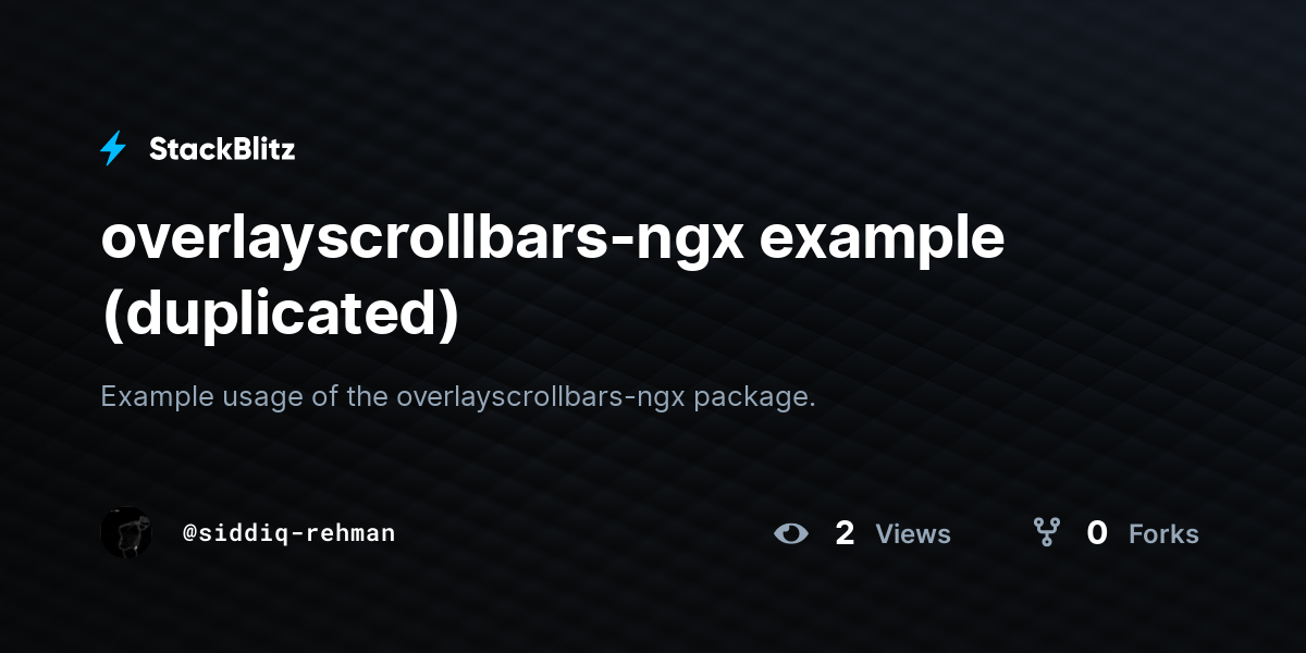 overlayscrollbars-ngx example (duplicated) - StackBlitz