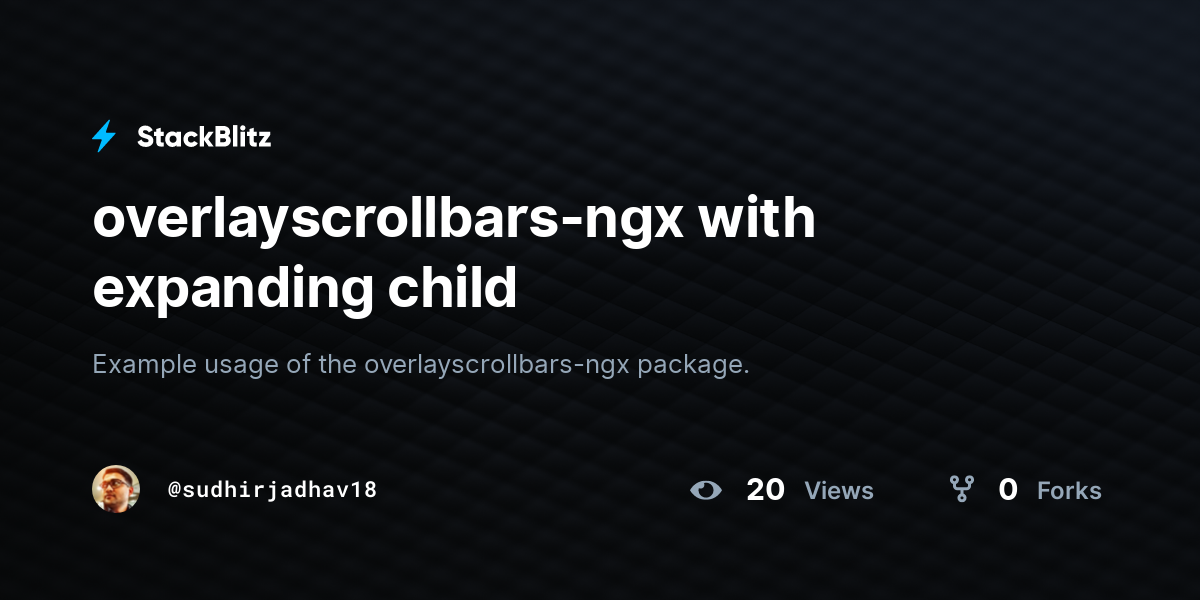 overlayscrollbars-ngx with expanding child - StackBlitz