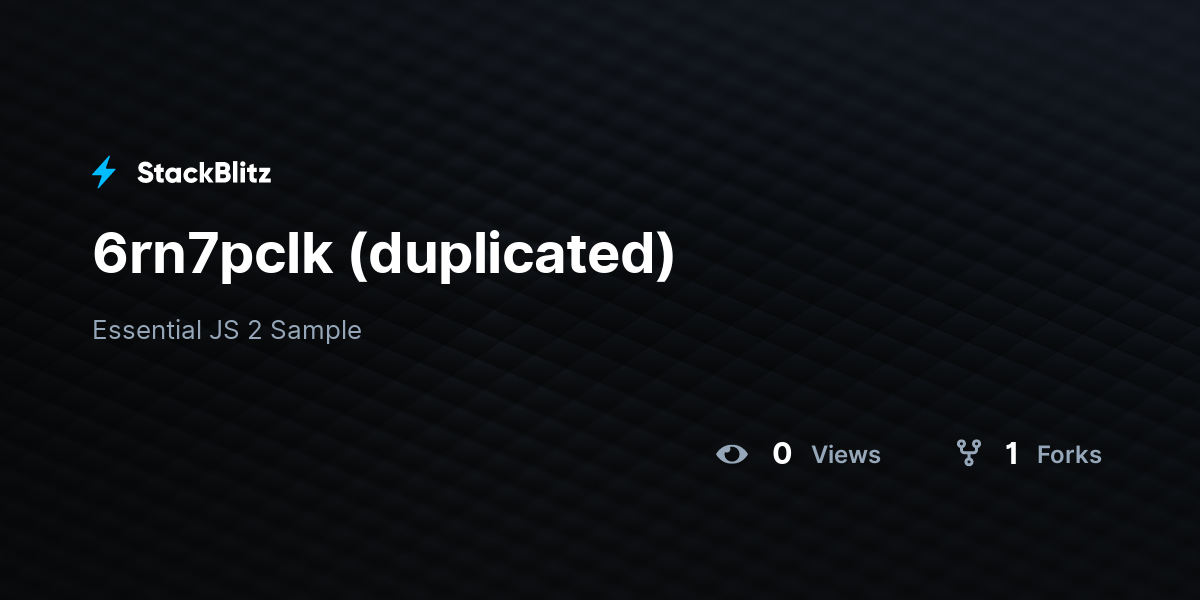 6rn7pclk (duplicated) - StackBlitz