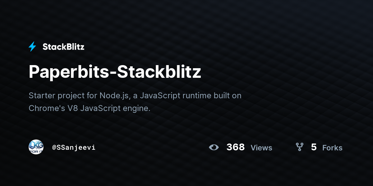 Paperbits-Stackblitz - StackBlitz