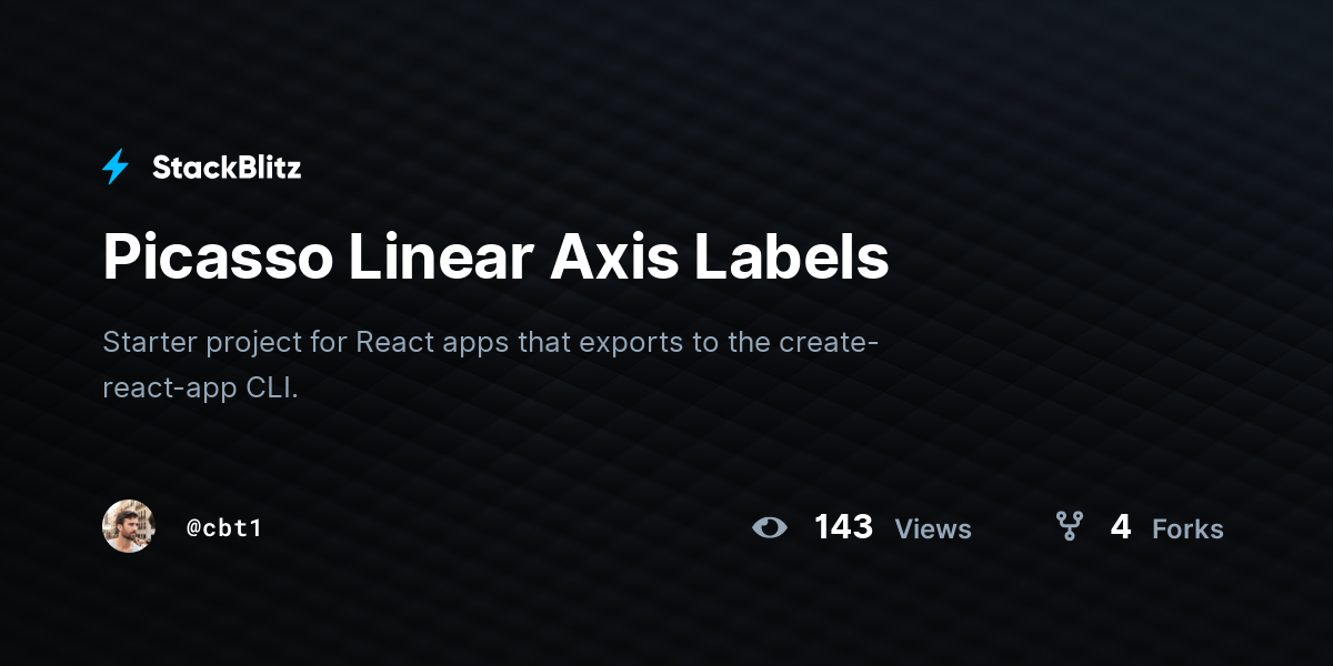 Picasso Linear Axis Labels - StackBlitz