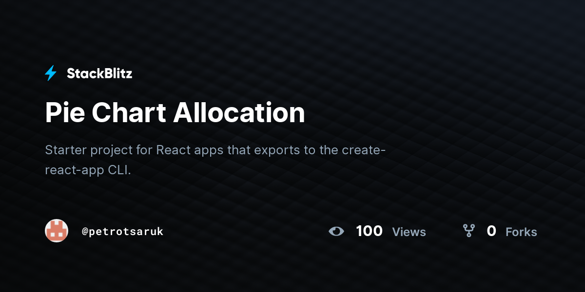 Pie Chart Allocation - StackBlitz