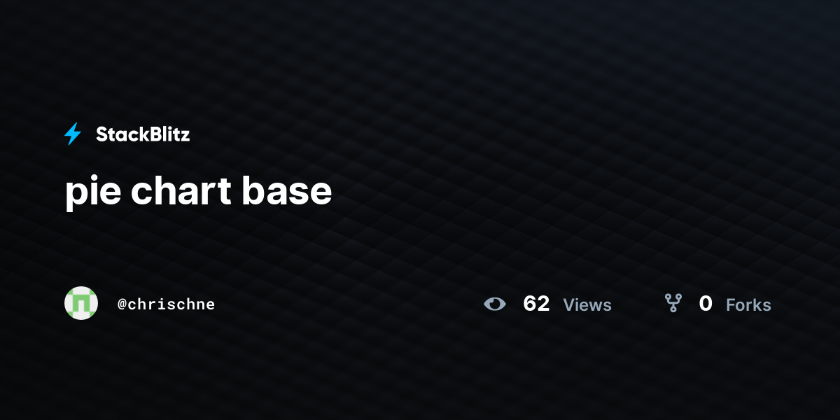 pie chart base StackBlitz