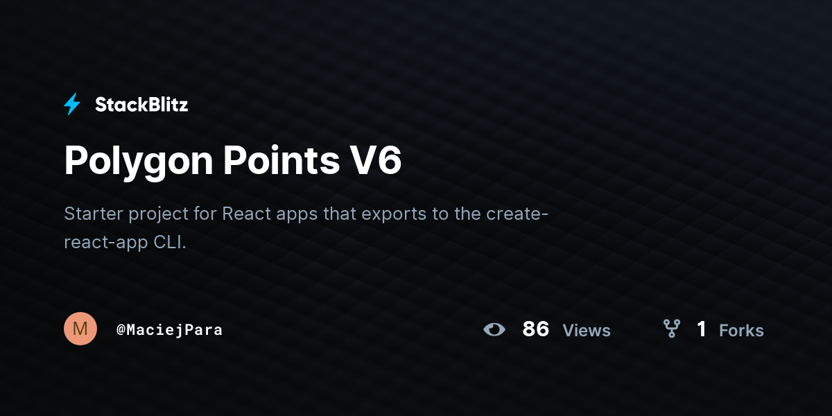 Polygon Points V6 - StackBlitz