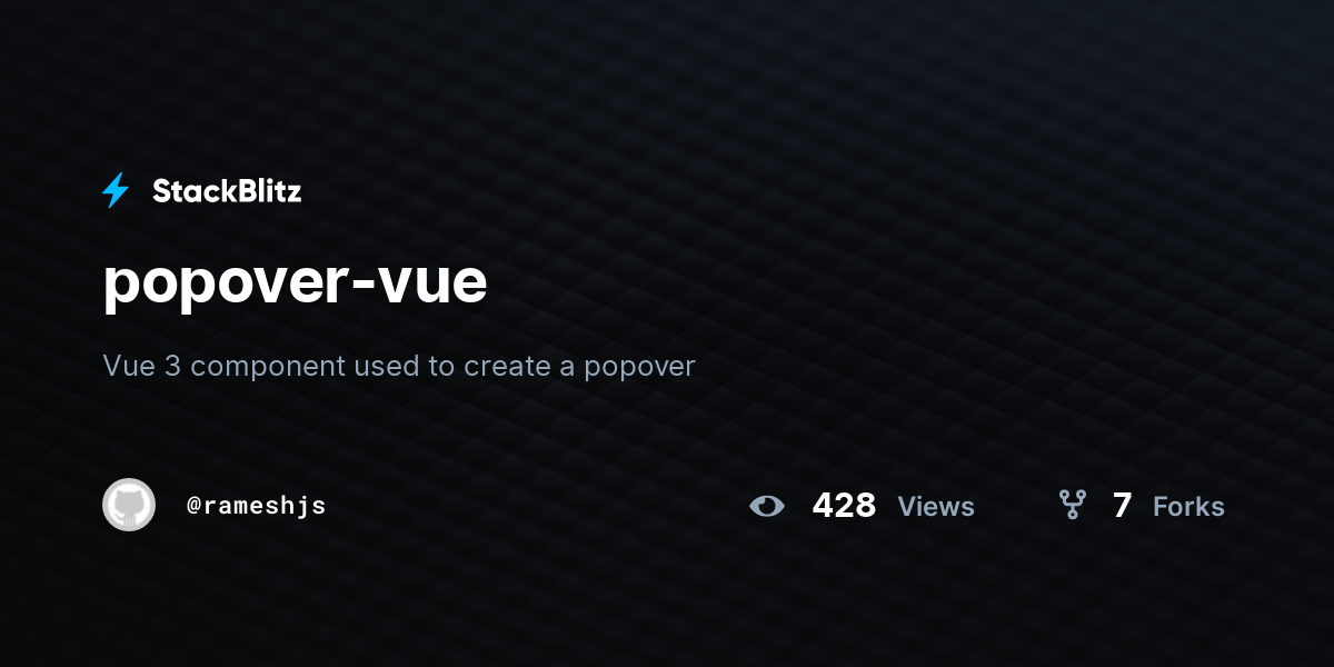 popover-vue - StackBlitz