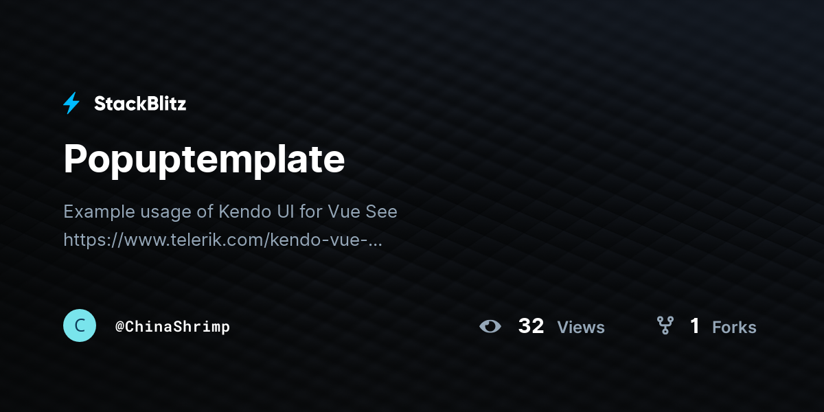 Popuptemplate - StackBlitz