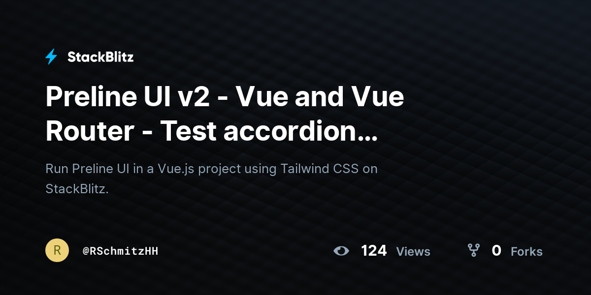 Preline UI v2 - Vue and Vue Router - Test accordion show/hide ...