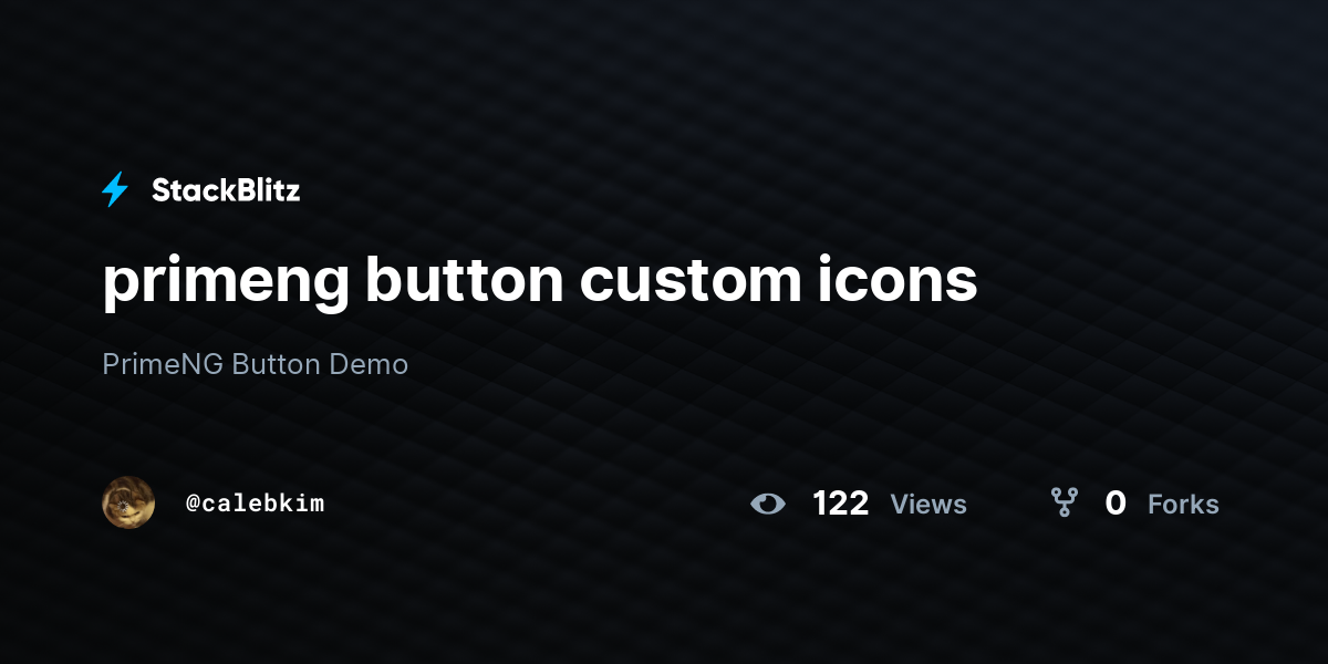 primeng button custom icons - StackBlitz
