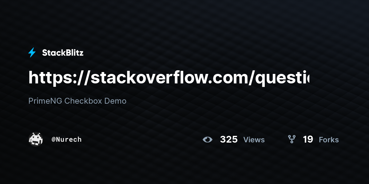 https://stackoverflow.com/questions/72842893 - StackBlitz