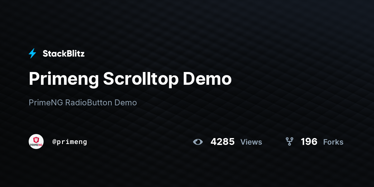 Primeng Scrolltop Demo - StackBlitz