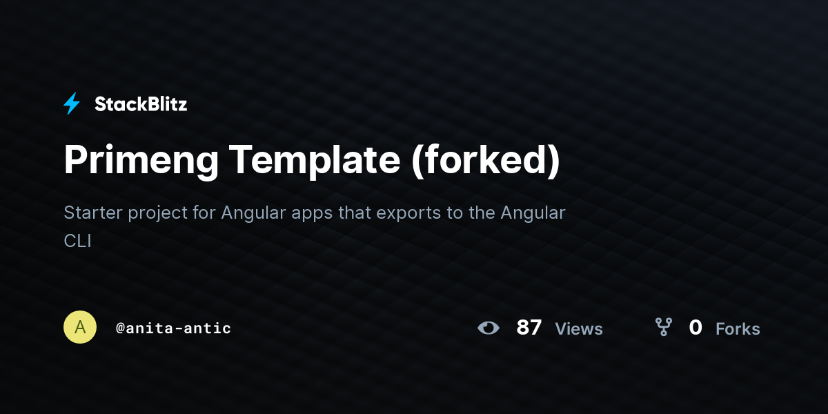 Primeng Template (forked) - StackBlitz
