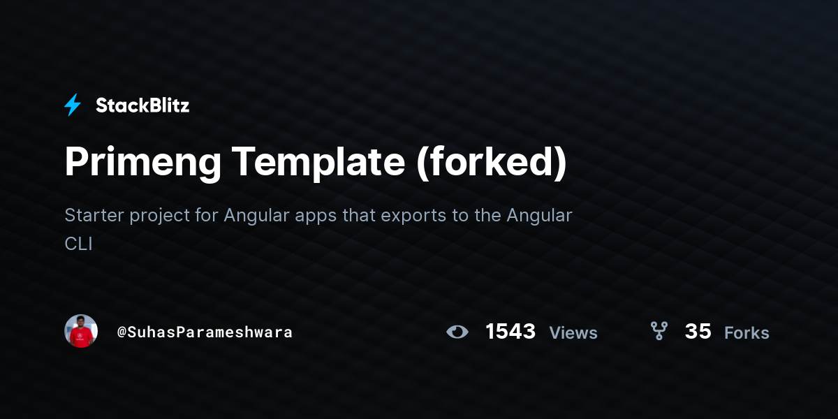 Primeng Template (forked) - StackBlitz