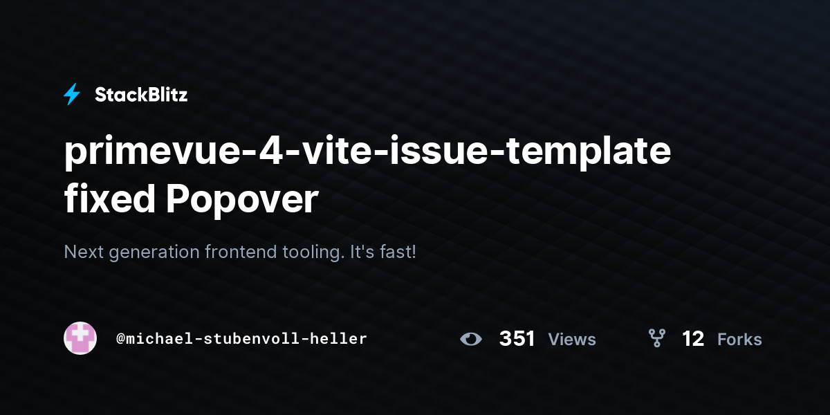 primevue-4-vite-issue-template fixed Popover - StackBlitz