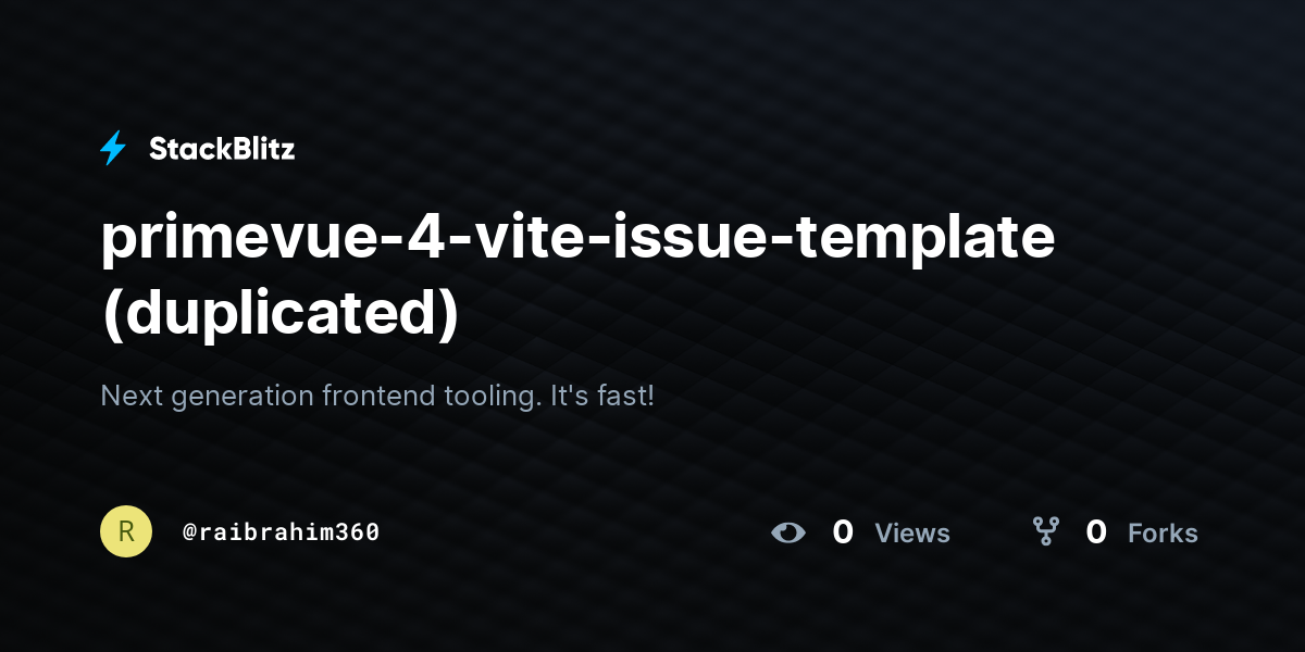 primevue-4-vite-issue-template (duplicated) - StackBlitz